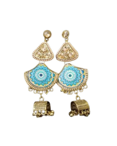 Shaz Jewels Printed Design Jhumka (0010)