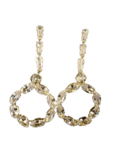 Shaz Jewels Zircon Earrings For Women White