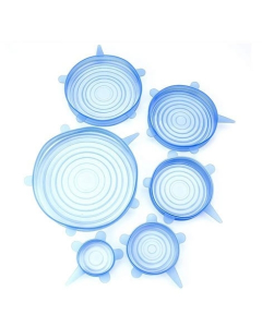 Smart Accessories Silicone Stretch Lids Covers Pack of 6