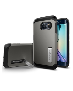Spigen Galaxy S6 Edge Case Tough Armor (Gunmetal)