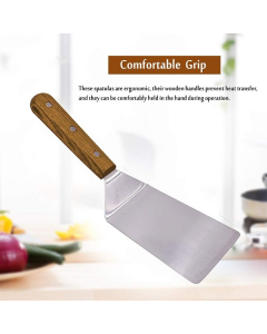 Promax Stainless Steel Spatula With Wooden Handle
