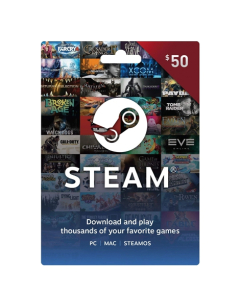 Steam Wallet Gift Card $50