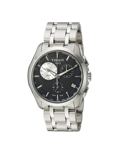 Tissot Couturier Gmt Men's Watch Silver (T0354391105100)