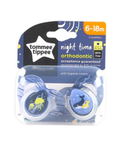 Tommee Tippee Night Time Soother 6-18M Pack Of  2 (TT 433374)