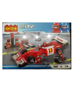 ToysRus Racing Car Lego Blocks for Kids - 218pcs