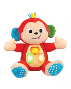 Winfun Animal Pal Sing and Learn Monkey Stuffed Toy (0275)