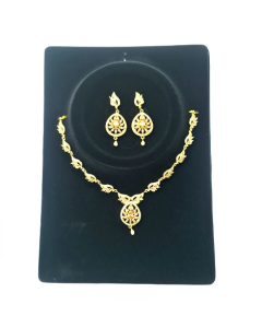Wish Indian Design Gold Plated Traditional Jewellery Set For Women (0044)