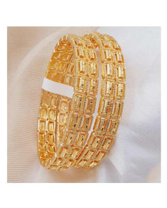 Zamzam Gold Plated Kara Pair (0158)