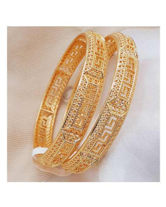 Zamzam Gold Plated Kara Pair (0160)