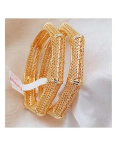 Zamzam Gold Plated Kara Pair (0163)