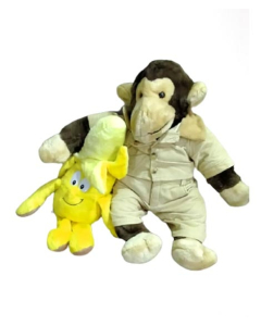 ZT Fashions Stuffed Monkey Toy Set of 2